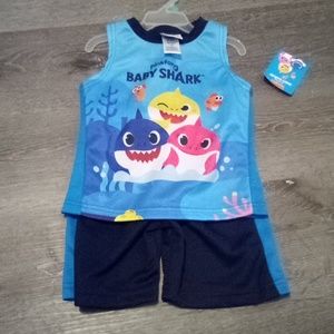 BABY SHARK BOYS SHORTS SET SIZE 3T BRAND NEW